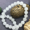8mm Natural Selenite Handmade Mala Bracelet Spirituality Chakas Cuff Pray Gift