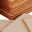 50 diy square decorative wood slices U6Y3