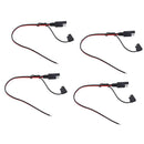 4x 18AWG SAE Plug Harness Extension Connector Cable with Cover For Car Motor .