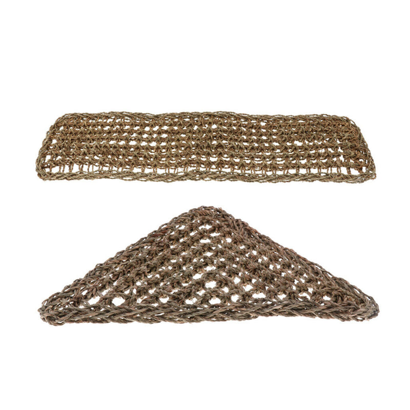 2Pcs Natural Seagrass Fibers For Bearded Dragons, Geckos, and Hermit Crabs