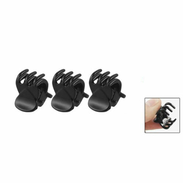 12 Pcs Set Black Plastic Mini Hairpin 6 Claws Ladies Women's Hair Clip Clamp Hot