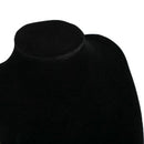 Velvet Necklace Pendant Chain Jewelry Bust Display Holder Stand Black 29*21