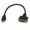30cm HDMI Male to DVI-D 24+1 Pin Female (M/F) Video Cable Adapter Plug I9X5