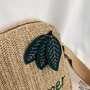 Summer Straw Square Bucket Backpack Zipper Design Women Straw Handbags Bags I7X8