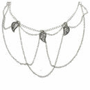 Fringed Leaves Arm Harness Slave Chain Cuff Armband Armlet Bracelet D3K3