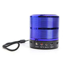 WS-887 Mini Bluetooth Subwoofer Bass Speaker MP3 Player FM Radio (Blue) A