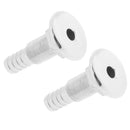 2x Stainless Steel Boat Thru Hull Fitting Marine Hose Barb Connector 1/2"