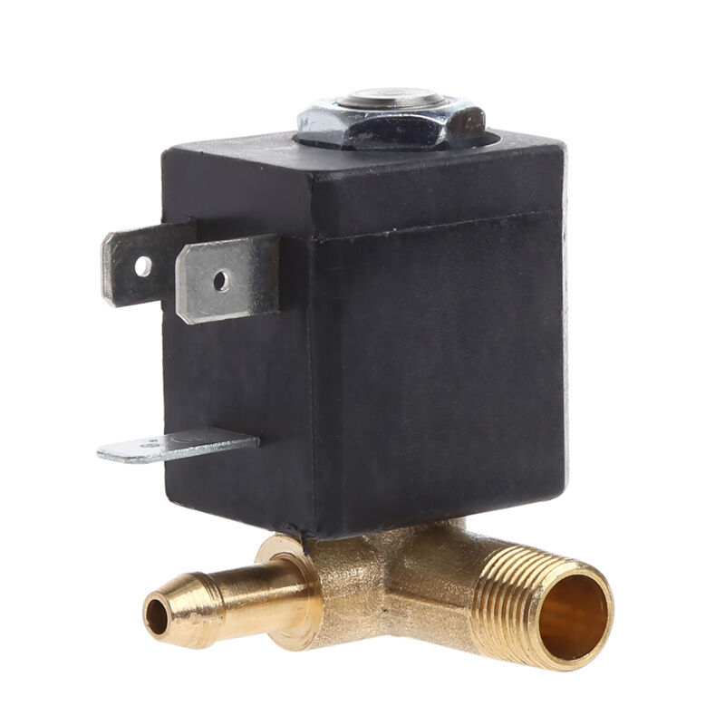 Cannula N/C AC 230V G1/8" Brass Steam Air Generator Solenoid Valve Water Coffee