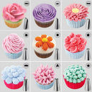 42Pcs Durable Large Icing Piping Nozzles Pastry Stainless Steel Tips SME
