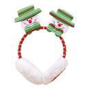 Cute Cartoon Christmas Earmuffs Winter Warm Headband Headwear (Snowman) A
