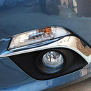 for Mazda 3 Axela 2014 2015 2016 Chrome Front Fog Light Lamp Cover Trim Fog