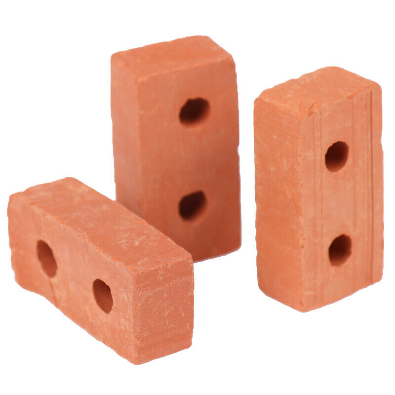 5Pcs Mini Bricks Cement Cinder Models Toys Build Your Own Tiny Bricks Wall BX