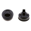 2pcs Nylon Marine Boat Hatch Latches Turning Lock Lift Handle Black