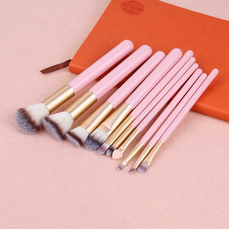 10pcs Makeup Brushes Foundation Powder Contour Concealer Blush Brush Set