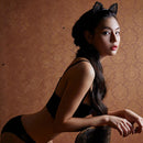 Women Girls Kids Cute Cat Kitty Costume Ear Party Lace Hair Head Band Prop 3C