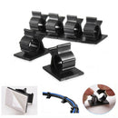 1X(100Pcs/Lot Cable Cord Adhesive Fasteners Clips Organizer Clamp Mounting