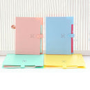 5 Pockets Plastic Expanding File Folders A4 Letter Size Snap Closure Paper  I5S4