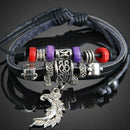 Moon Beads Pendant Unisex Braid Bracelet Girl String Band Bangle