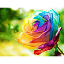 5D DIY Full Drill Diamond Painting Colorful Rose Cross Stitch Embroidery