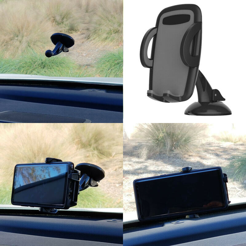 Universal 360 Rotate Adjustable Car Deluxe Windshield Mobile Phone Holder S I5H9