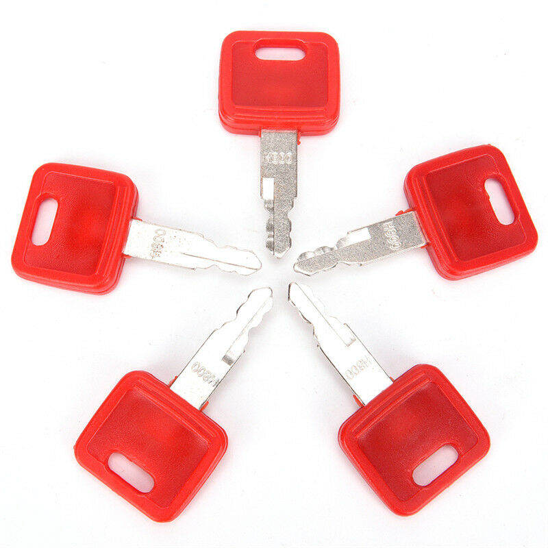 Heavy Equipment Ignition Keys for Hitachi H800 Red Excavator Key Switch Parts  W