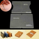 Acrylic Clear Craft Pattern Template Set Tools For Leather Bag Wallet Craft F8V5