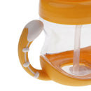 240 ML Baby Soft Spout Sippy Cup With Handles Style 2-Yellow