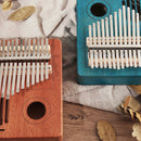 Kalimba 17 Key Thumb Piano Mbira Musical Instrument for Music Lover w/ Bag