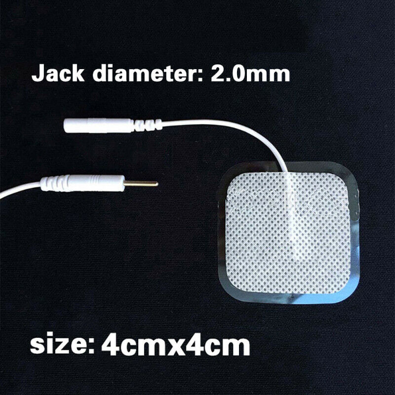 40pcs 2.0mm Jack 4*4cm Non-Woven Physiotherapy Tablets 20 Bags White Useful UVR