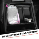 Car Armrest Box Center Console Storage Tray with Non-slip Mat Auto Accessories