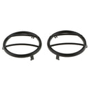 2 Pieces Car Turn Signal Light Cover Frame For Jeep Wrangler 2007-2018 Black