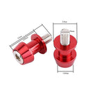 2pcs Motorbike CNC Swingarm Swing Arm Spools Slider Stand Bobbins 6mm Sliver