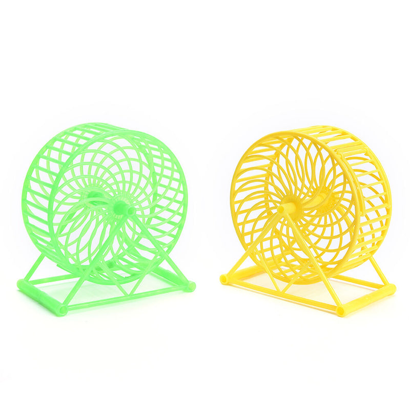 Wheel Running Exercise Plastic Scroll Silent Hamster Mouse Rat Gerbil Pet To FT