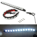 2x Car Flexible 12 LED DRL Daytime Running Light Driving Daylight Fog Light LamL