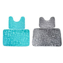 2 Pcs Soft Bathroom Mat Bath Pedestal Set Mats Colors There Anti-Slip Cobbl Y1Z7