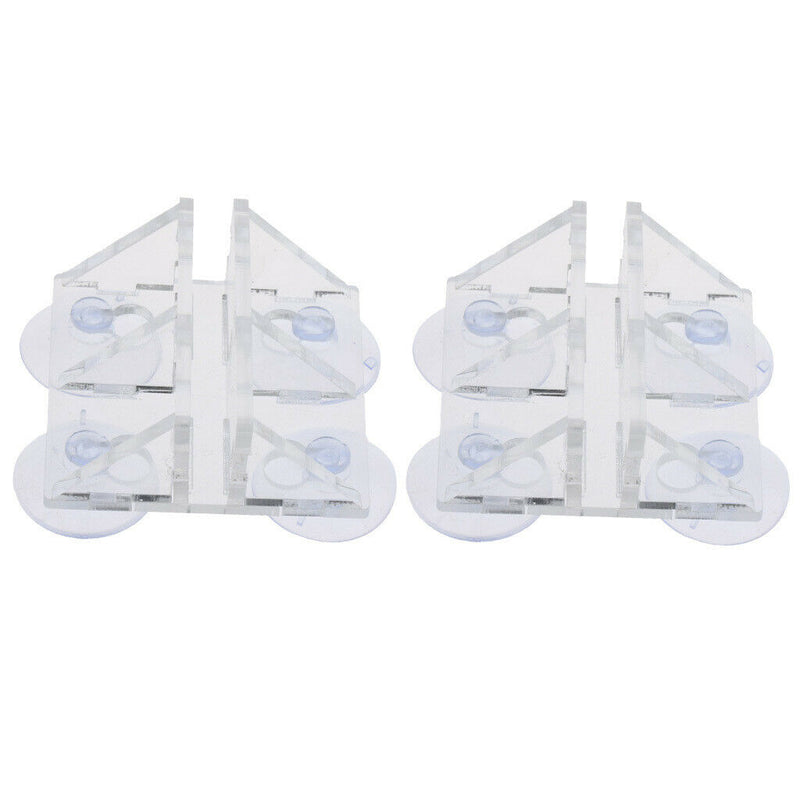 2pcs Aqua Fish Breeding Tank Dividers Suction Separator Fish Sheet Holder