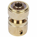 6 Pcs Brass Garden Lawn Water Hose Pipe Fitting 1/2 inch Quick Connector U3W1