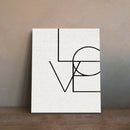 Unframed Modern Art Canvas Oil Painting Nordic Style LOVE Print Wall Decor L