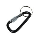 Black Pear Shape Carabiner for Camping M2Q4