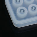 Silicone Mold For Jewelry Rectangle White 72mm(2 7/8 inch) x 59mm(2 3/8 inc