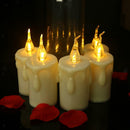 6x Safe LED Candle Flameless Taper Candle Tealight Party Decor Warm White