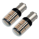 2 Pieces 1157 Amber LED Replace Automobile Front Turn Signal Light Bulb