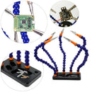 Five Arms Helping Hands Soldering Station Third Hands Non-Slip Aluminum Bas