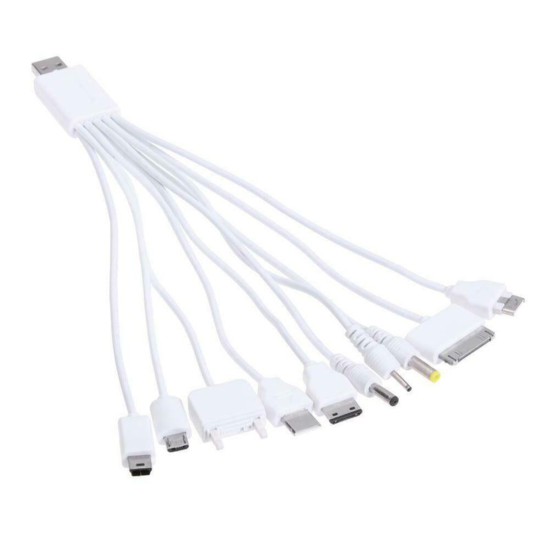 10 in 1 Multifunction Universal Cable Charger Adapter USB Data Cable Wire