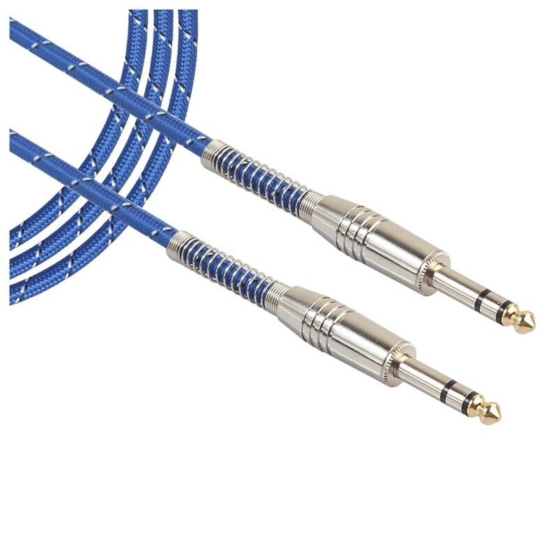 6.35mm to 6.35mm Audio Cable Male to Male For Electric Guitar Mixer Stereo