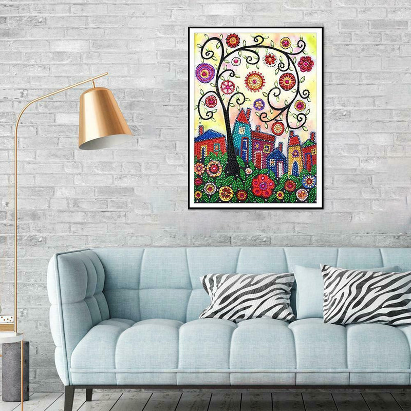 5D DIY Special Shaped Diamond Painting Tree Cross Stitch Mosaic Craft Kits