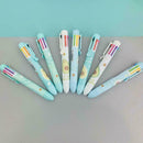 Cute Avocado 0.7mm Gel Ink Pen 8 in 1 Colored Ballpoint New Office Supply P E1B0