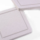 Yanqi White Drink Coasters Absorbent-White Square Coasters for Hot and Cold