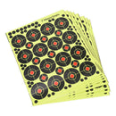 160pcs/10 sheets Shooting Targets Glow Florescent Paper Target for Hunting`Ar ES