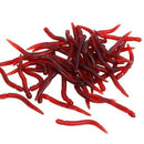 Fish Lures Bass Earthworms Simulation Bait Worm Carp Fishing Tackle red K9G2